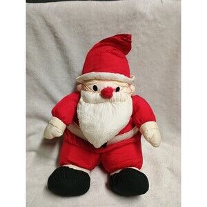 Vintage Balloon Club Santa Claus Plush Plump Parachute Nylon 15" Plush Christmas
